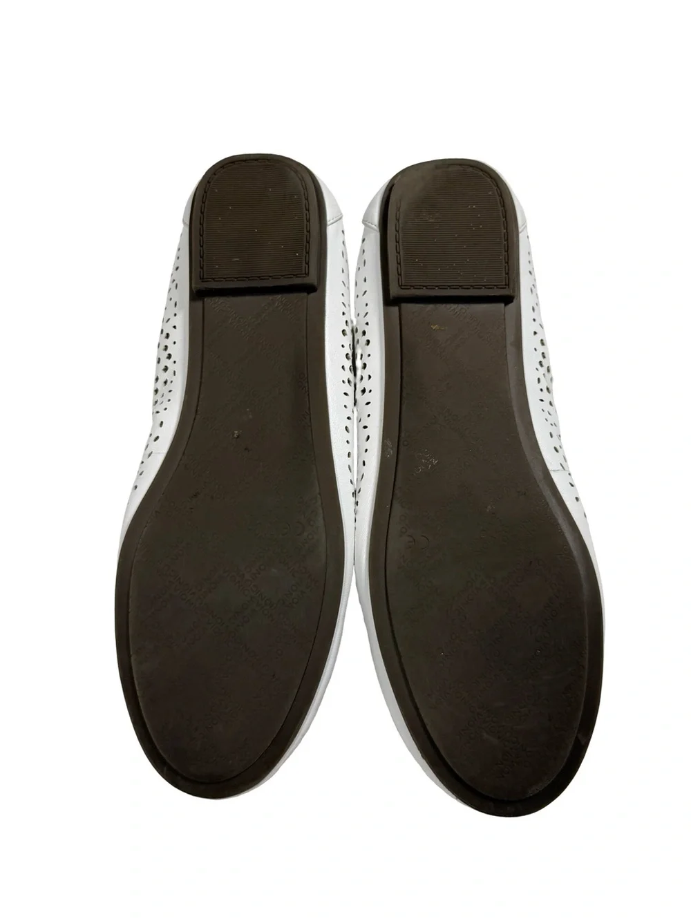 Vionic Robyn White Leather Perforated Ballet Flats Womens Sz 9 Orthotic Shoes - Picture 10 of 11